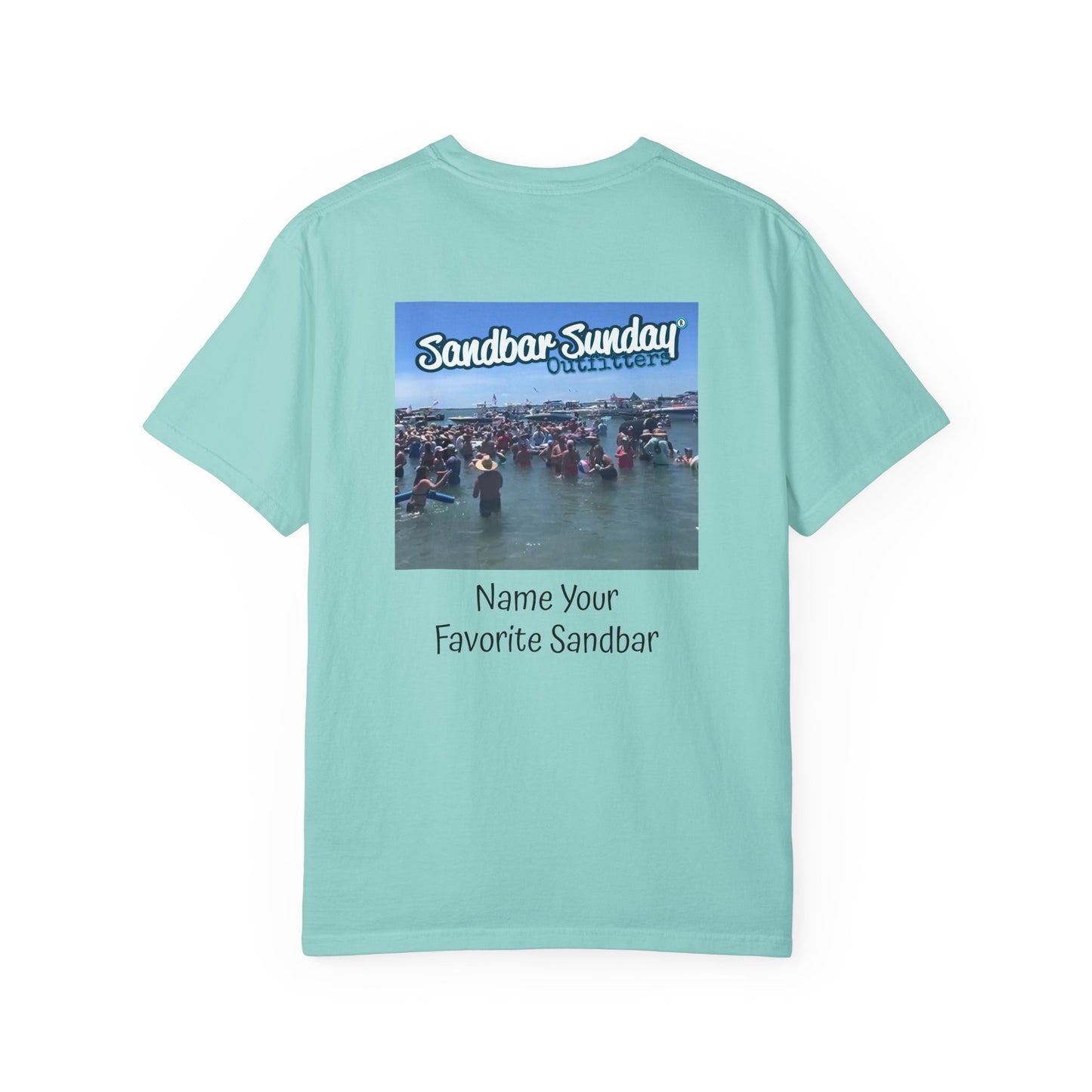 Sandbar Sunday T-Shirt — Customizable Beach Party Tee