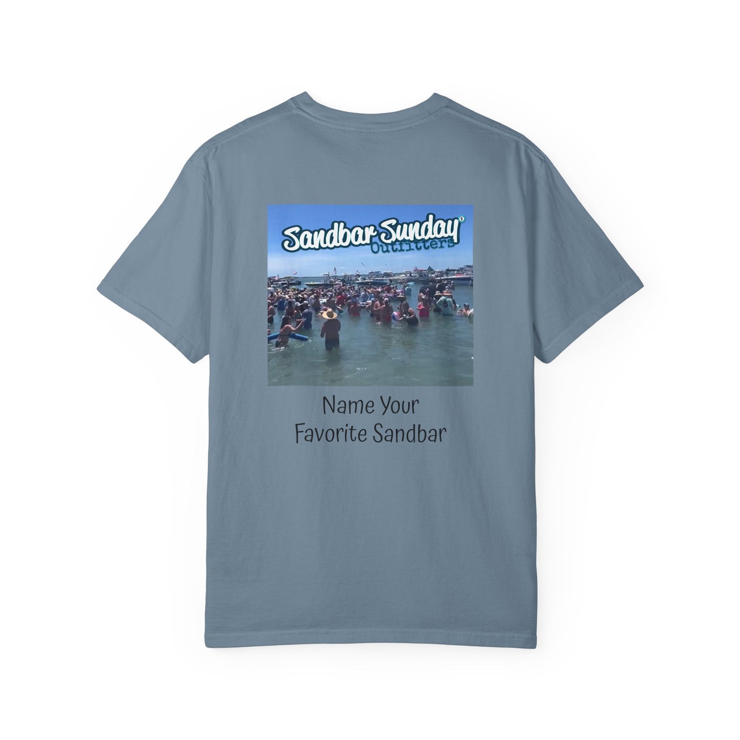 Sandbar Sunday T-Shirt — Customizable Beach Party Tee