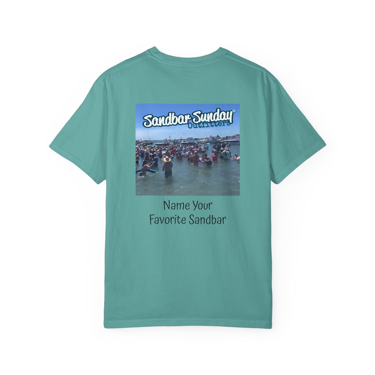 Sandbar Sunday T-Shirt — Customizable Beach Party Tee