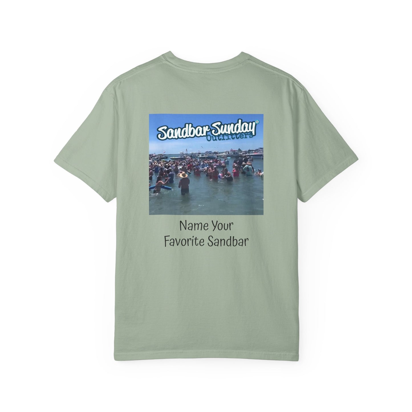 Sandbar Sunday T-Shirt — Customizable Beach Party Tee