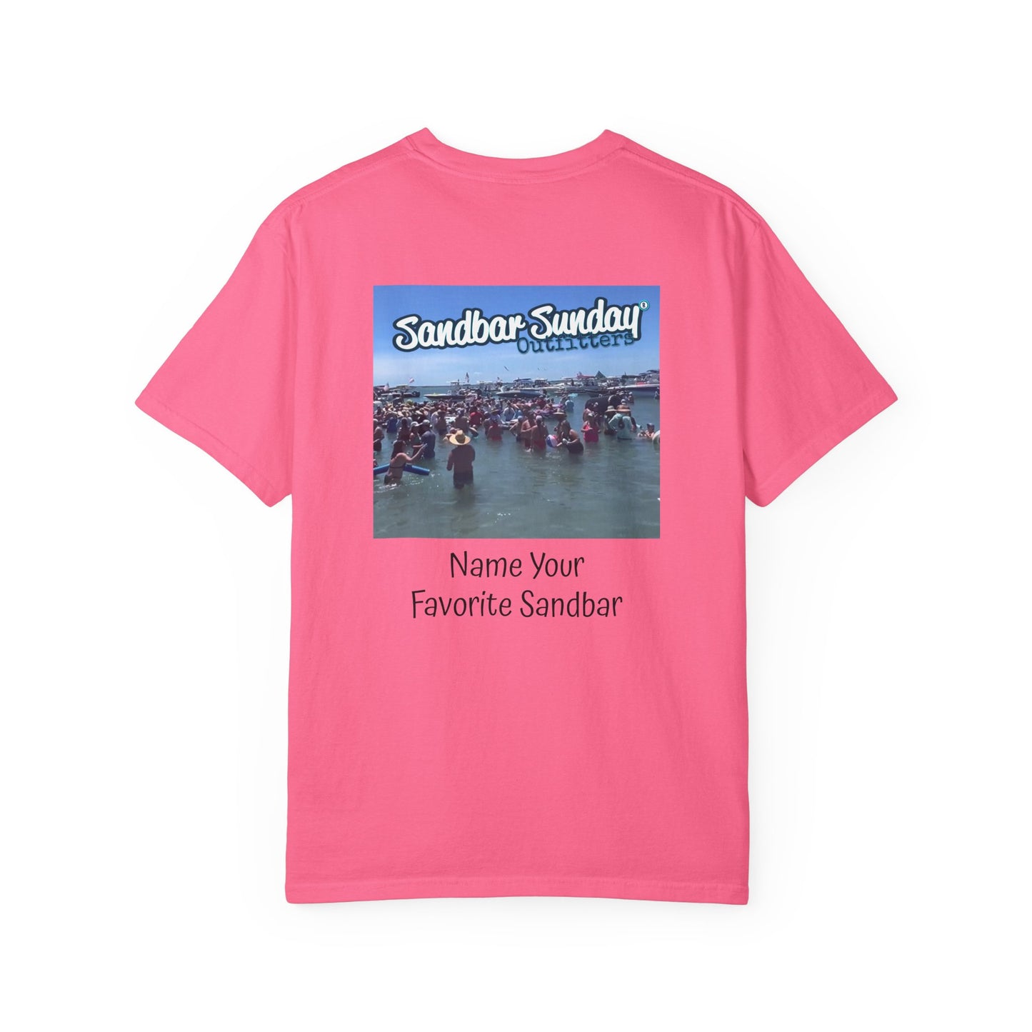 Sandbar Sunday T-Shirt — Customizable Beach Party Tee