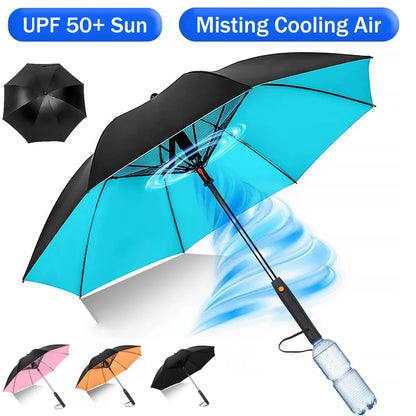 Portable Umbrella with Fan & Misting