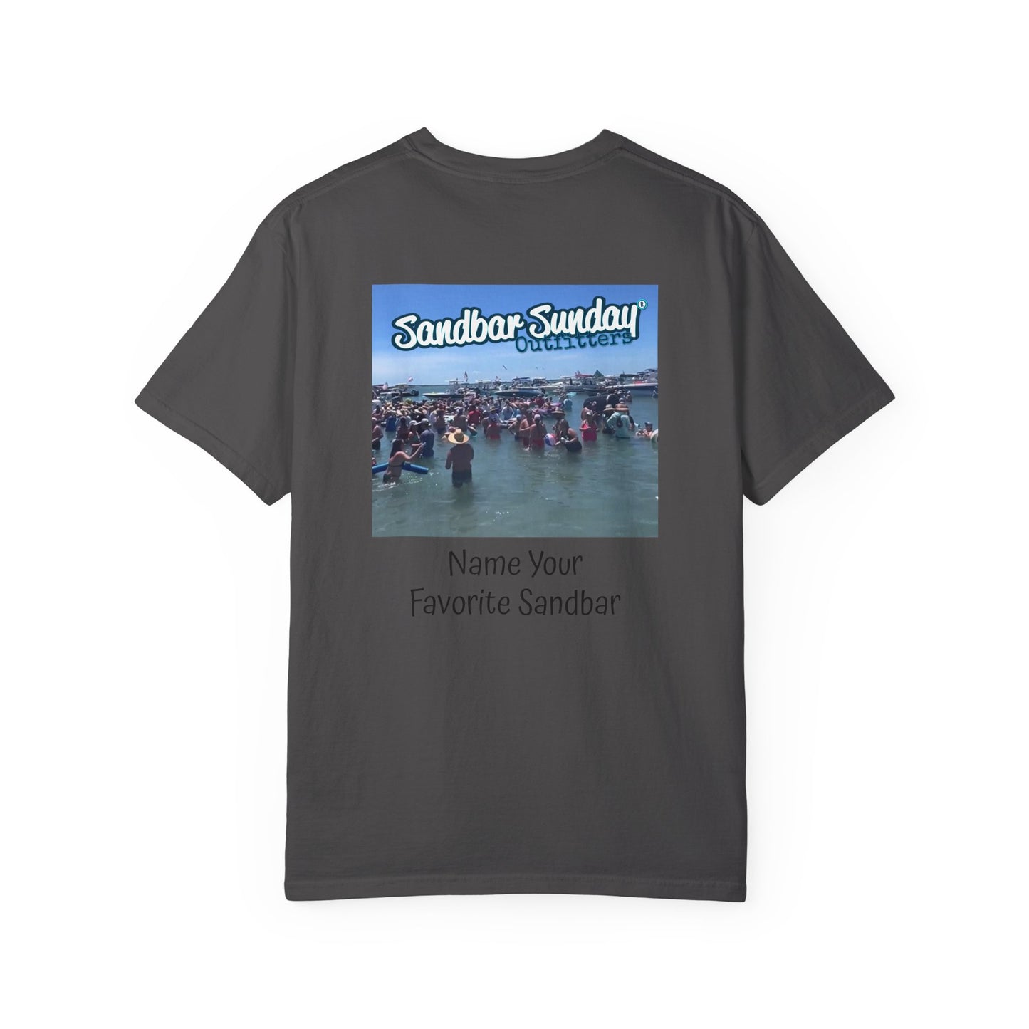 Sandbar Sunday T-Shirt — Customizable Beach Party Tee