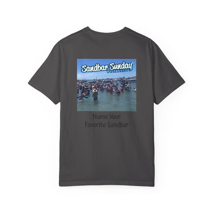 Sandbar Sunday T-Shirt — Customizable Beach Party Tee