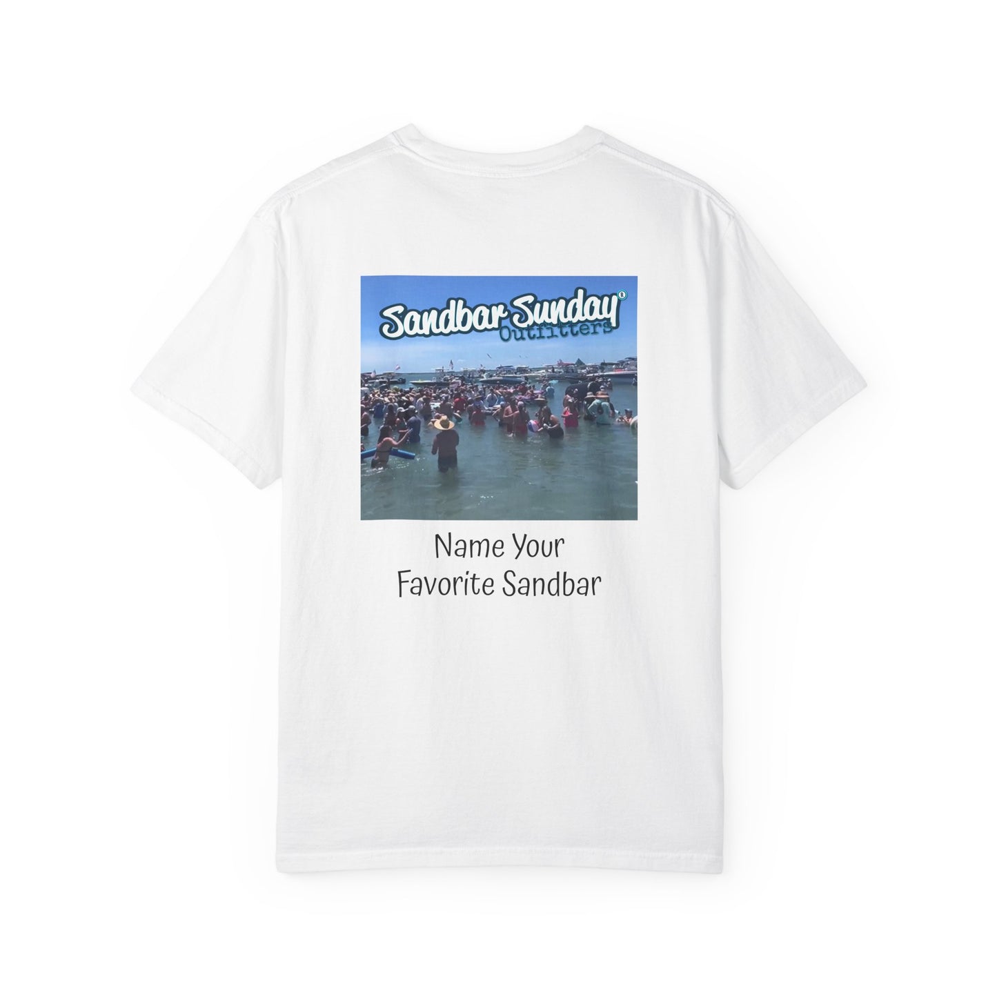 Sandbar Sunday T-Shirt — Customizable Beach Party Tee