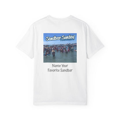 Sandbar Sunday T-Shirt — Customizable Beach Party Tee