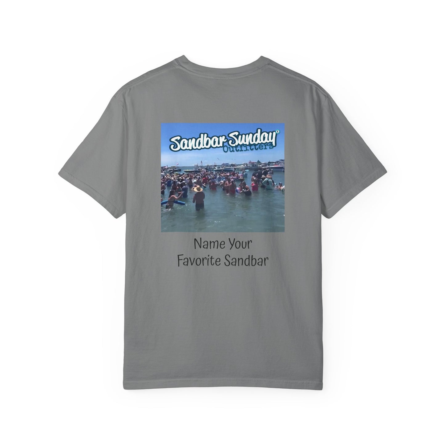 Sandbar Sunday T-Shirt — Customizable Beach Party Tee