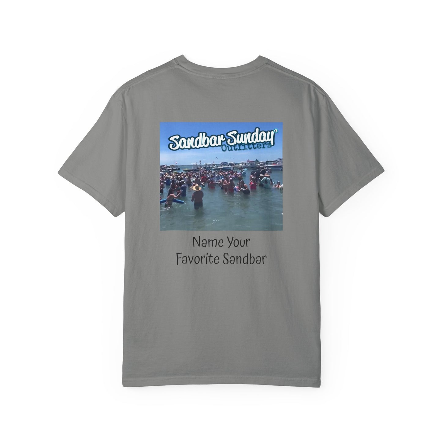 Sandbar Sunday T-Shirt — Customizable Beach Party Tee