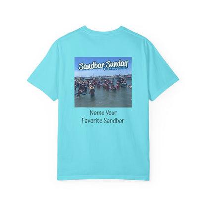 Sandbar Sunday T-Shirt — Customizable Beach Party Tee